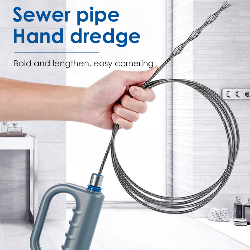 Plumbing Snake Drain - 10M Thoát Unblocker Linh Hoạt Cần