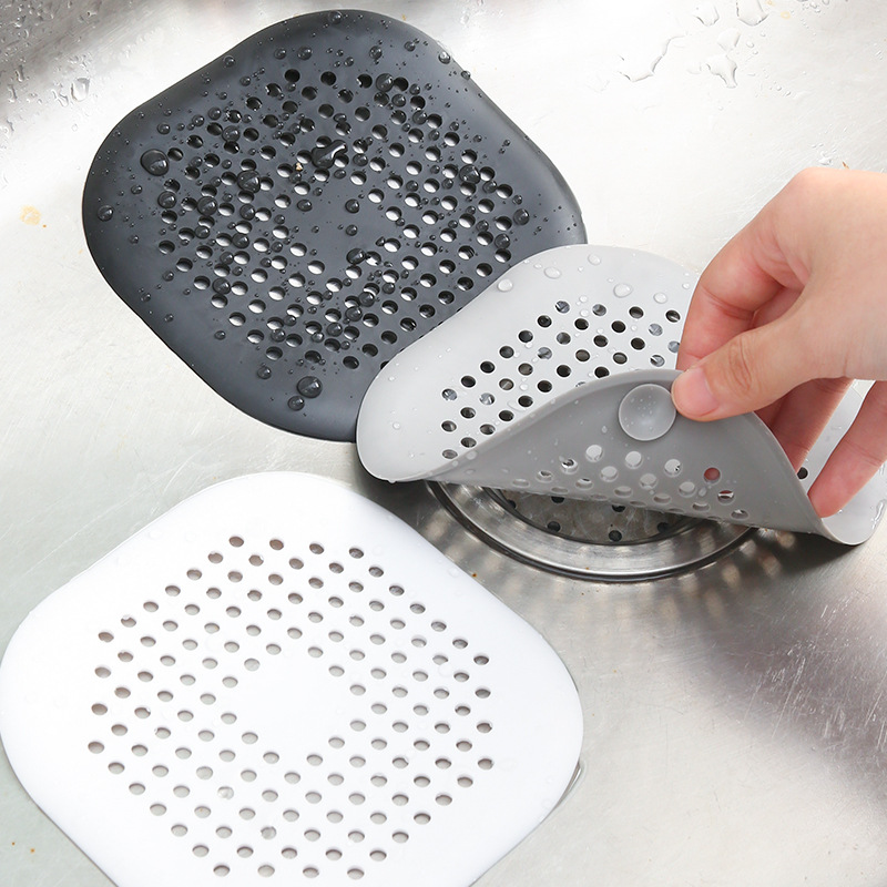 Sink Drain Strainer - Large Silicone Drain Sticker Universal Floor