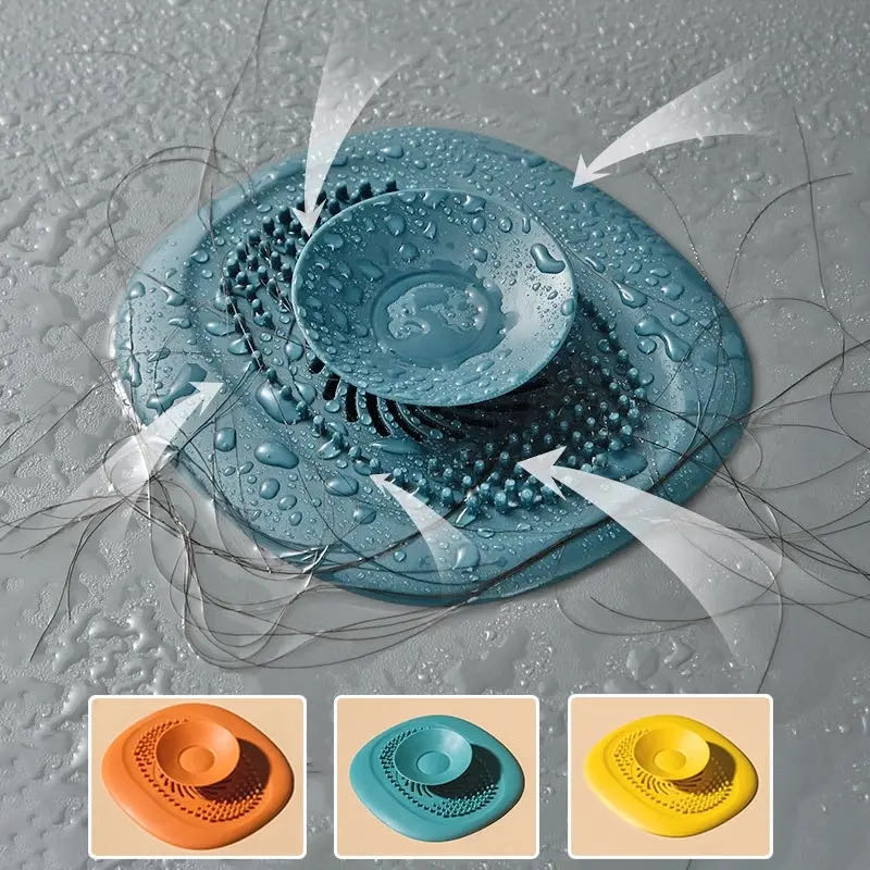 Sink Drain Strainer - Silicone Kitchen Sink Plug Shower Filter