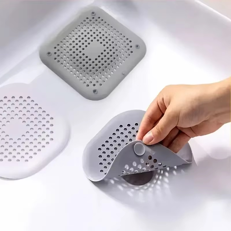 Sink Drain Strainer - Plug Stopper Kitchen Sewer Silicone Bathroom