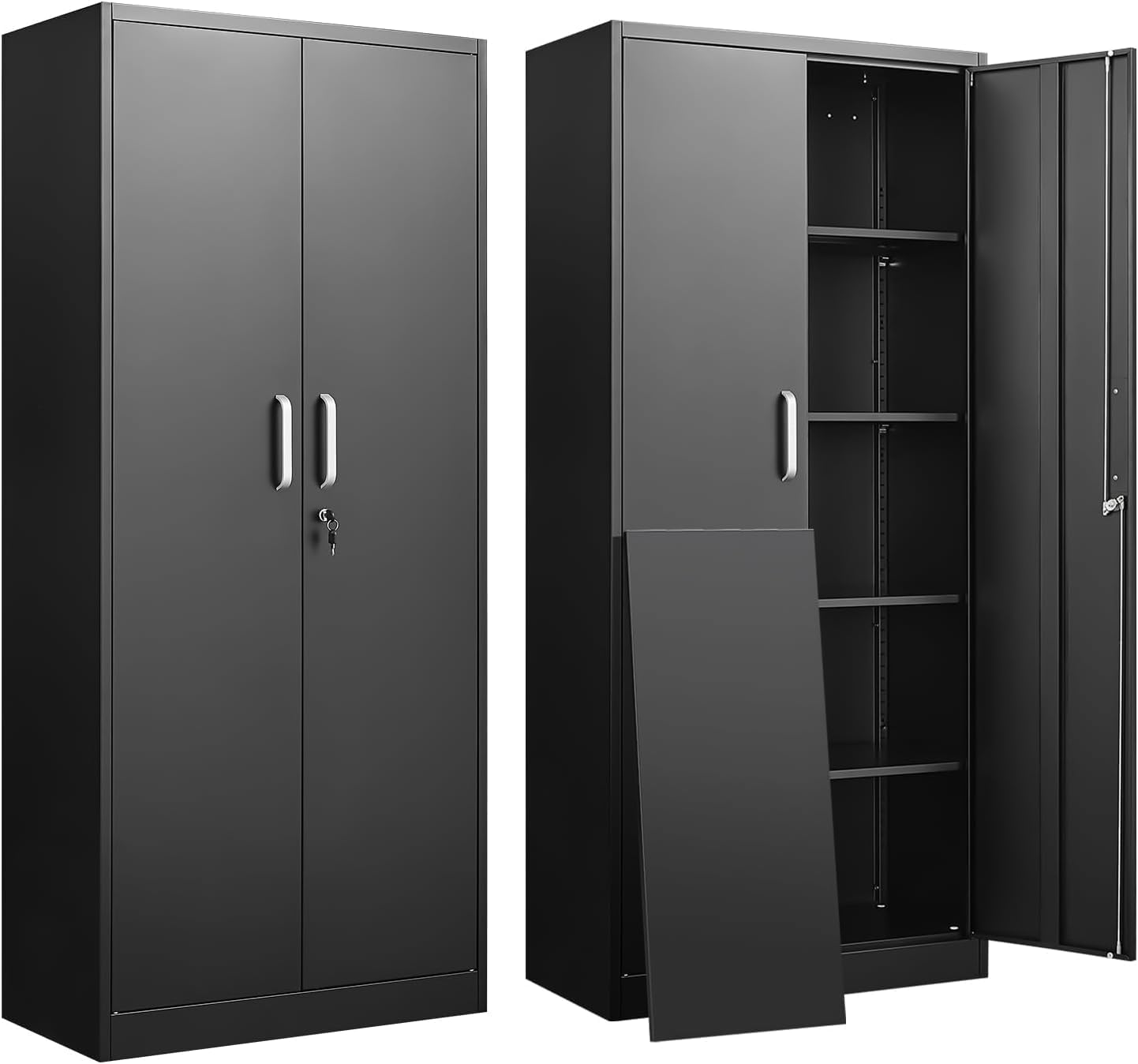 Home Improvement House - Metal Storage Cabinet With Adjustable Shelves