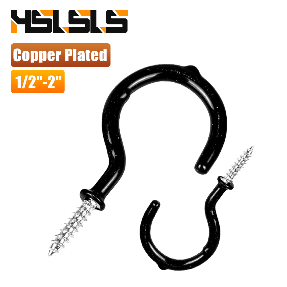 Drywall Anchor Screw - HSLSLS 10-30pcs Black Ceiling Hooks Screw-in