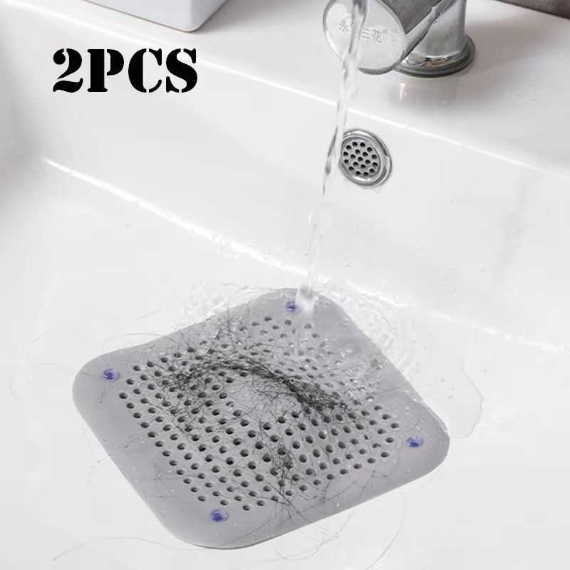 Sink Drain Strainer - 1/2/4pcs Silicone Drain Hair Catcher with