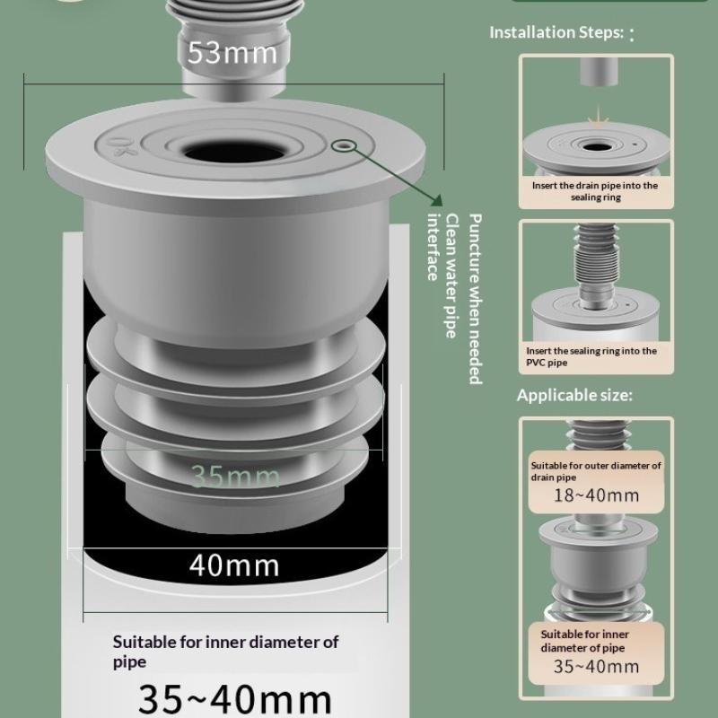 Sink Drain Strainer - Silicone Bathroom Sewer Seal Ring Kitchen