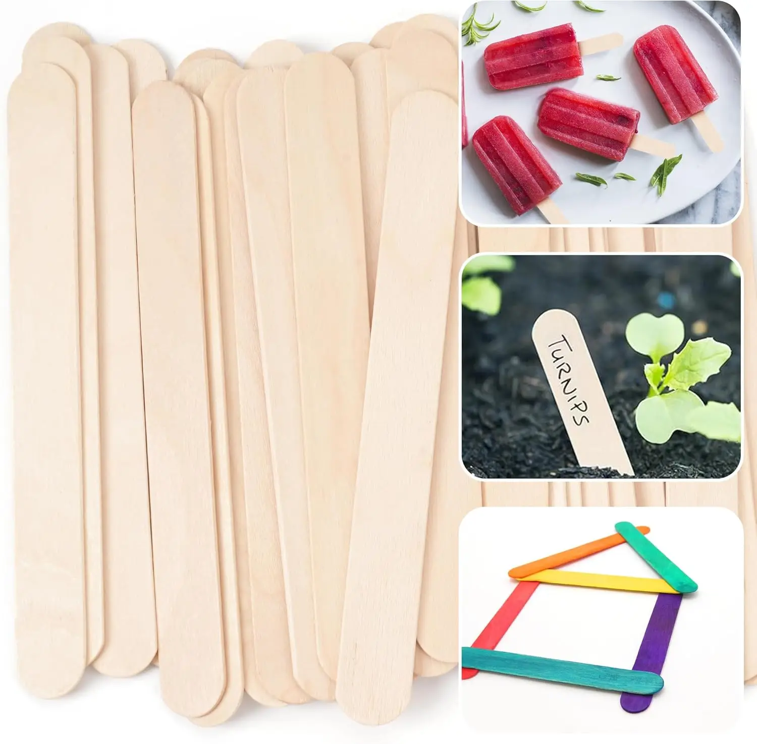 200/100/50/5pcs Tattoo Waxing  - đánh giá và giá Wood Filler Stick