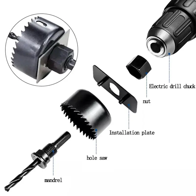 6PC 32-54mm Hole Saw Set for G - đánh giá và giá Home Improvement Center