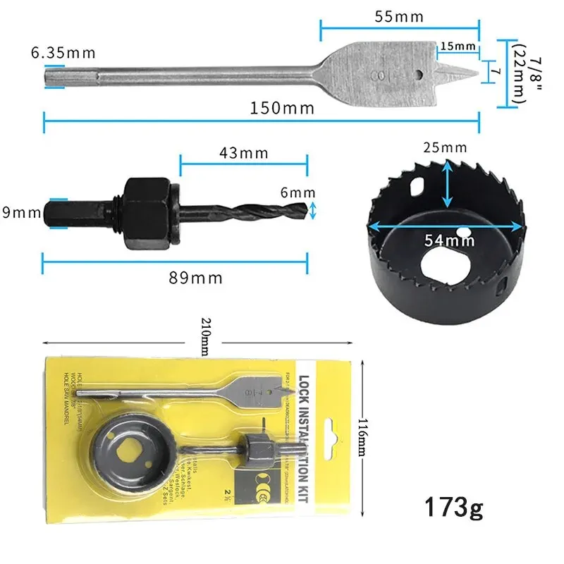 6PC 32-54mm Hole Saw Set for G - đánh giá và giá Home Improvement Center