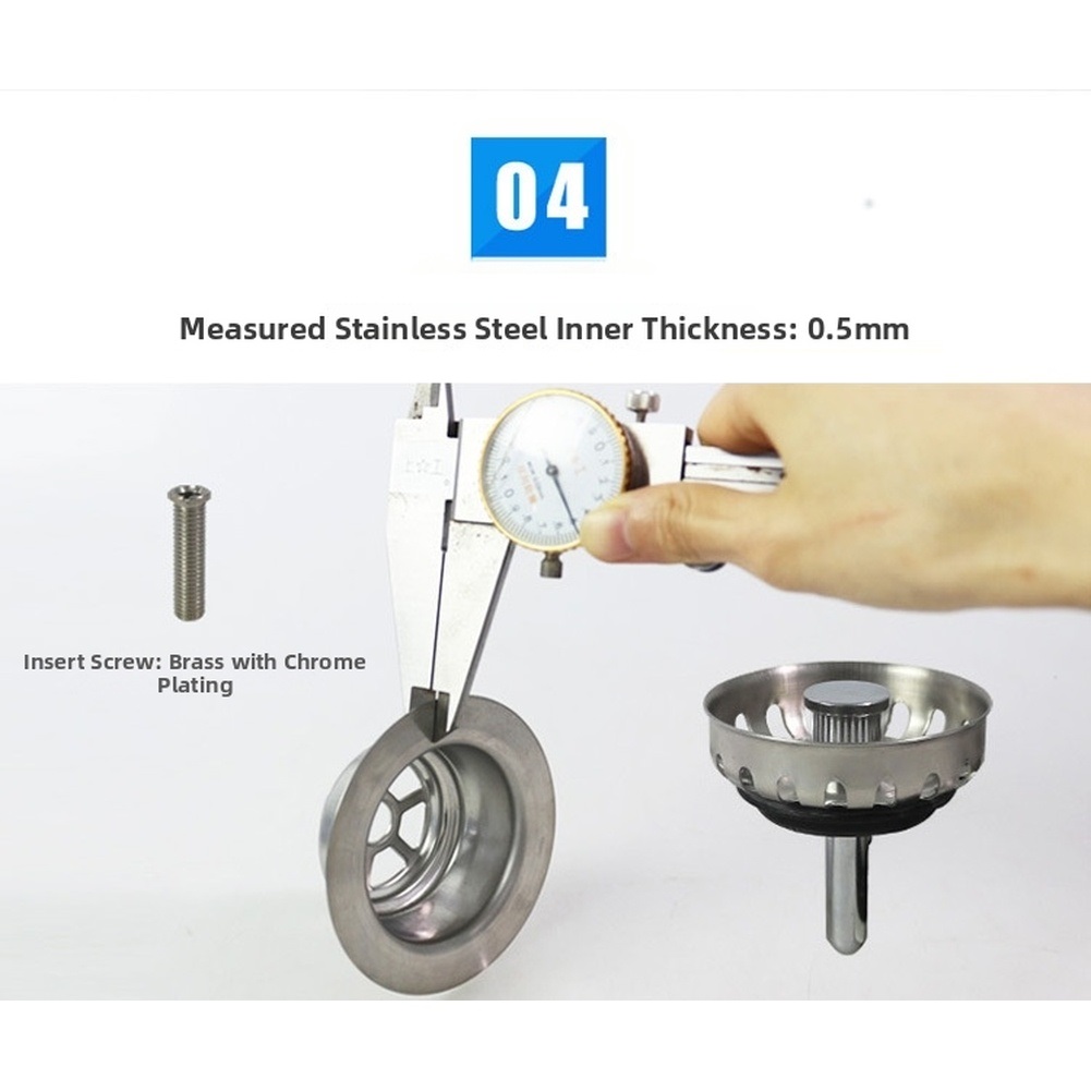 85mm Stainless Steel Kitchen S - đánh giá và giá Sink Drain Strainer