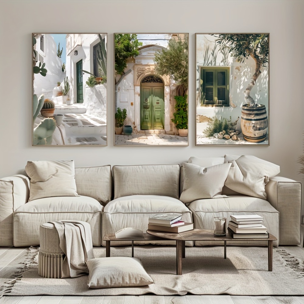 3pcs Frameless Canvas Painting - đánh giá và giá Wall Texture Spray