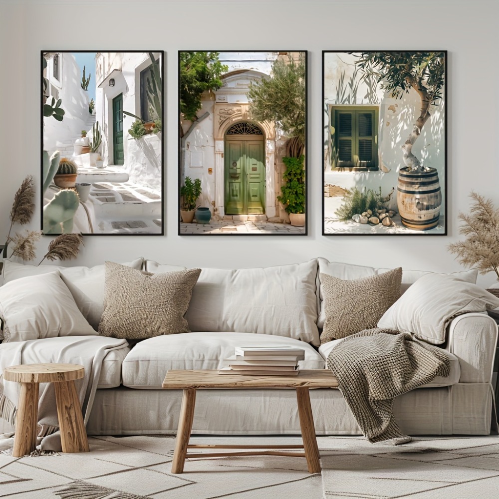 3pcs Frameless Canvas Painting - đánh giá và giá Wall Texture Spray