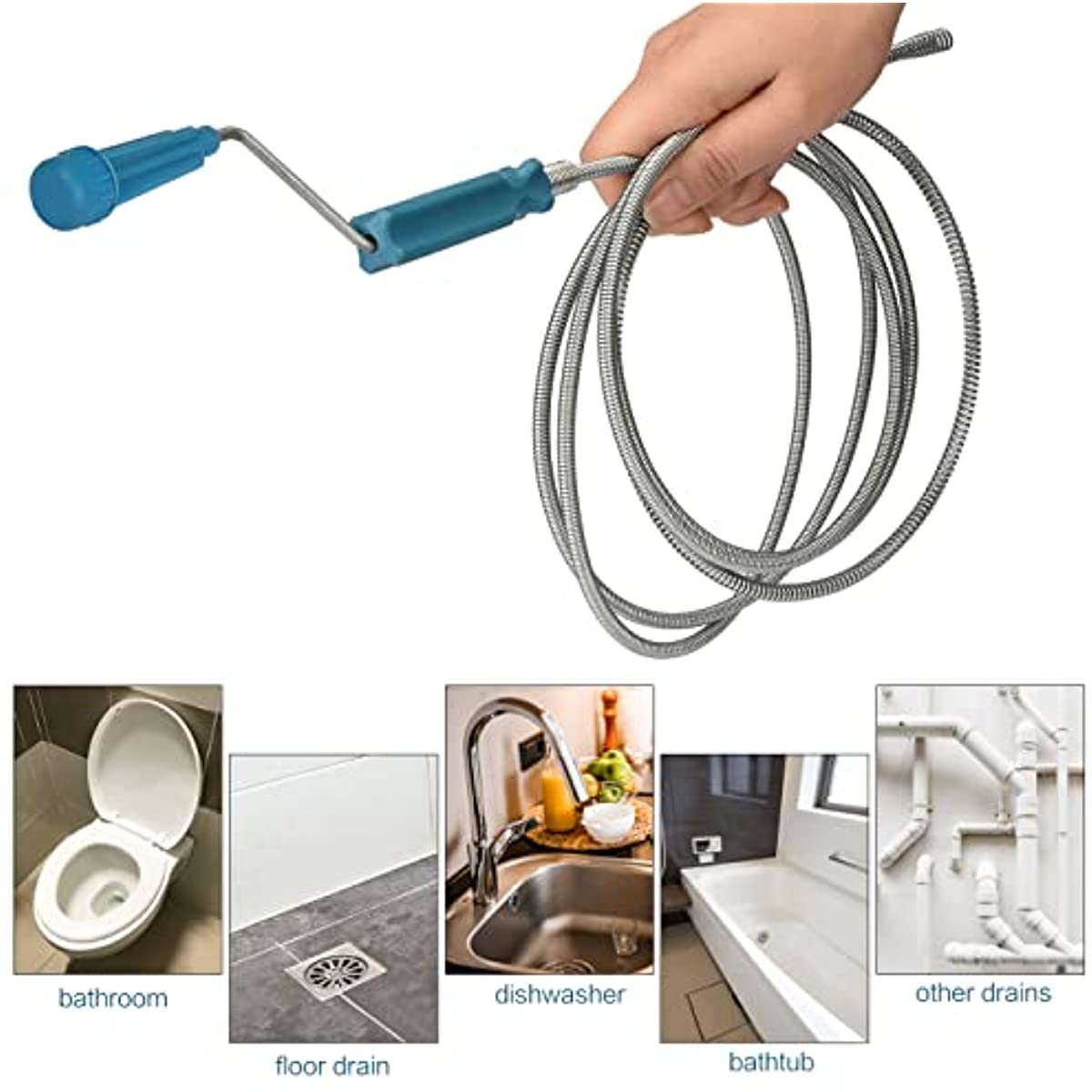 Telescopic Handle Flexible Ste - đánh giá và giá Plumbing Snake Drain