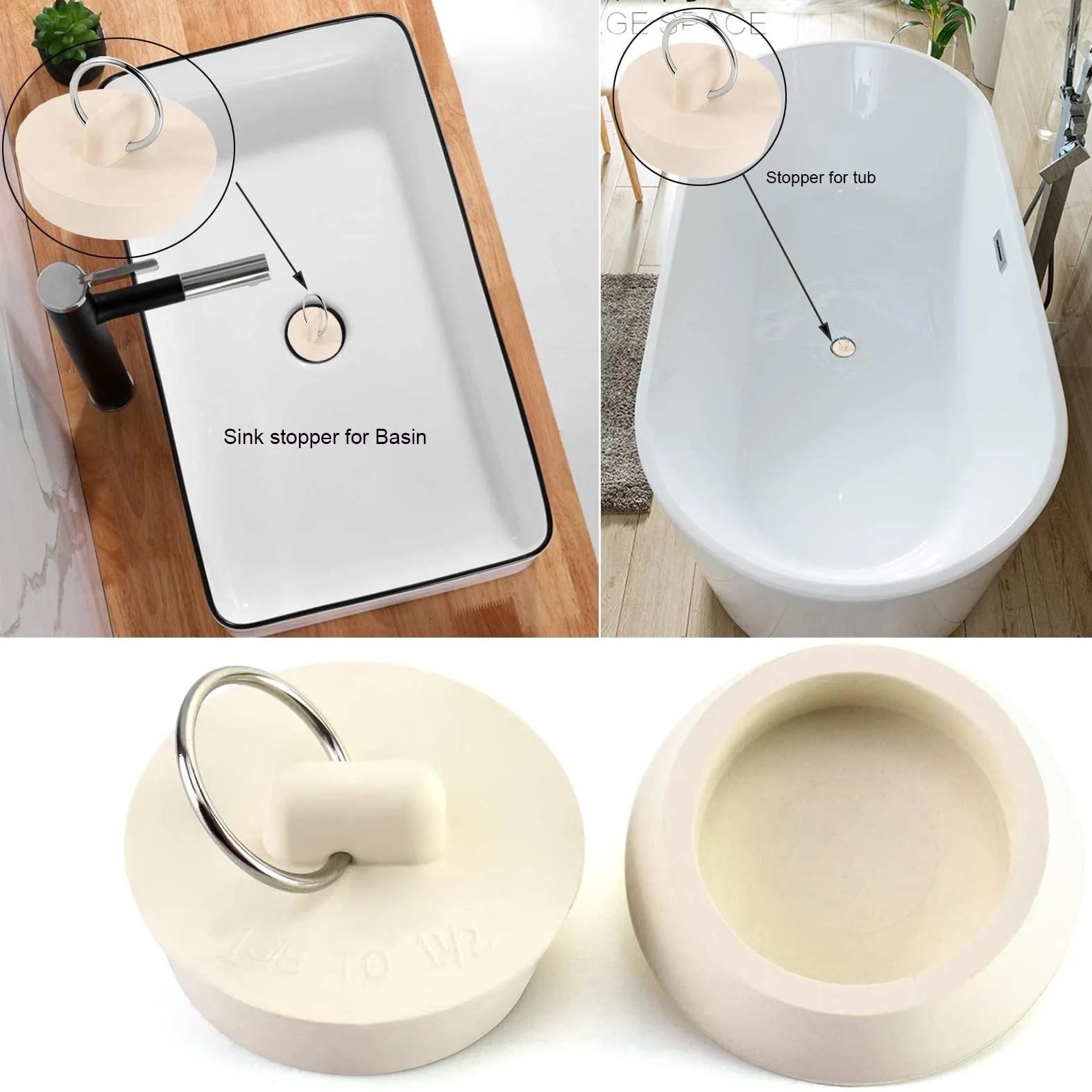 1pcs Rubber Round Tub Stopper  - đánh giá và giá Sink Drain Strainer