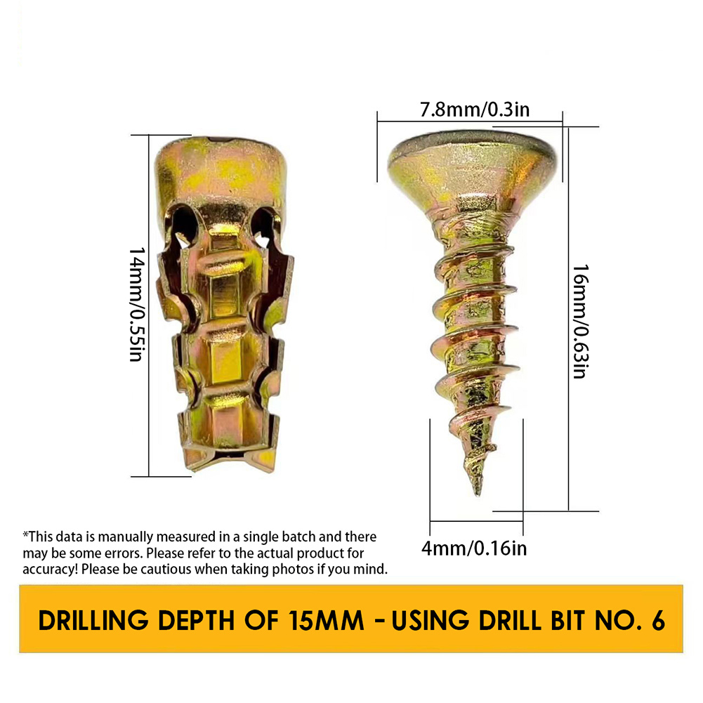 6*14mm Door Hinge Thread Repai - đánh giá và giá Drywall Anchor Screw