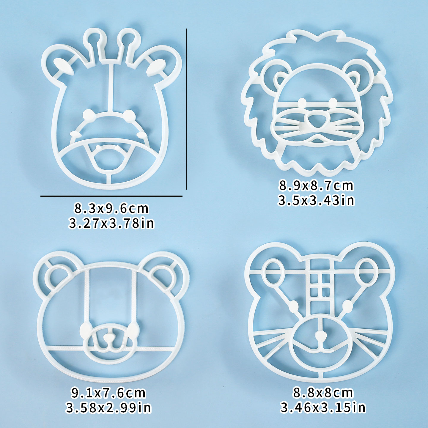 4 Pcs Animal Cookie Cutters Se - đánh giá và giá Home Improvement House