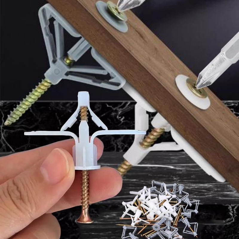 100PCS Plasterboard Expansion  - đánh giá và giá Drywall Anchor Screw