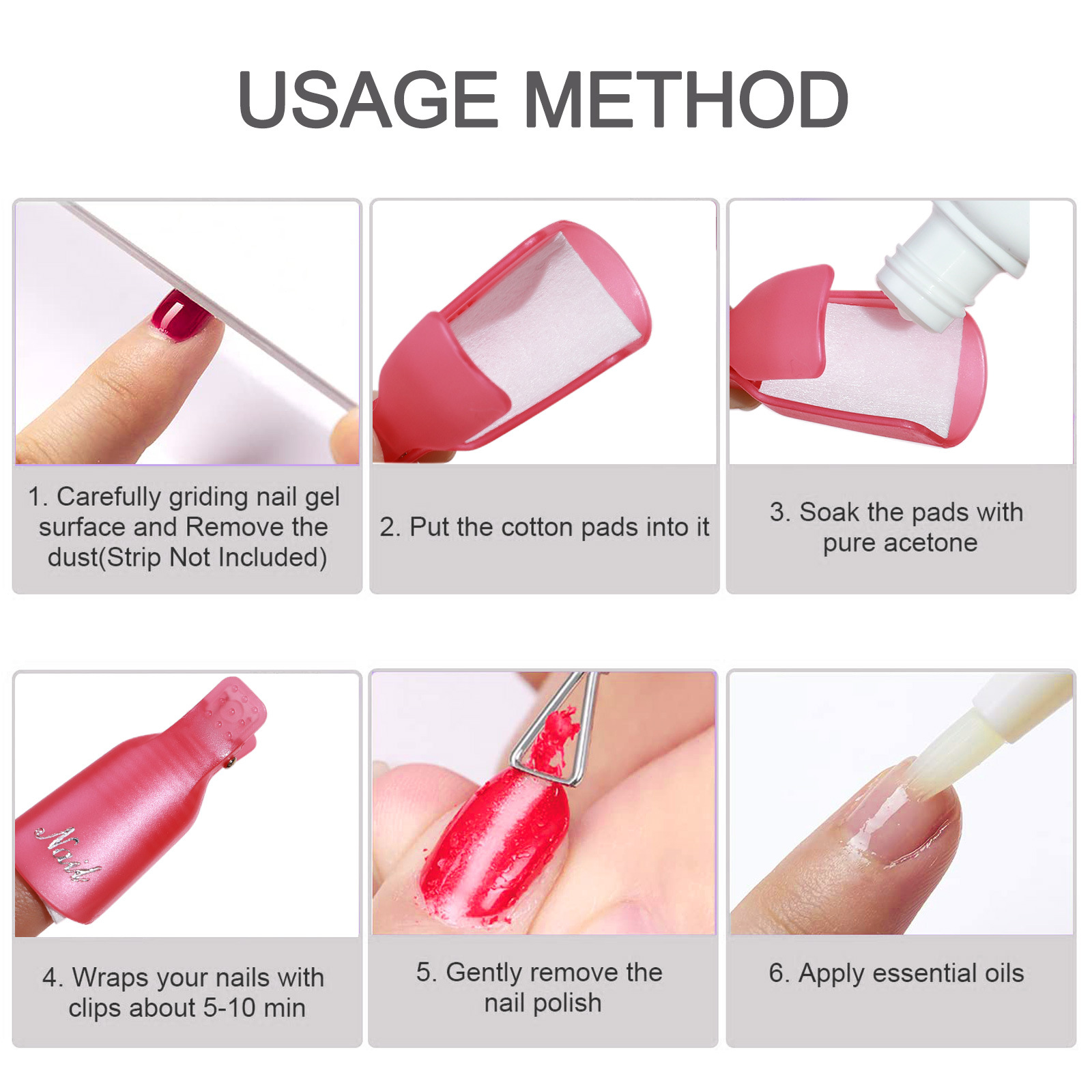 10 Pcs Nail Polish Remover Cli - đánh giá và giá Home Improvement House