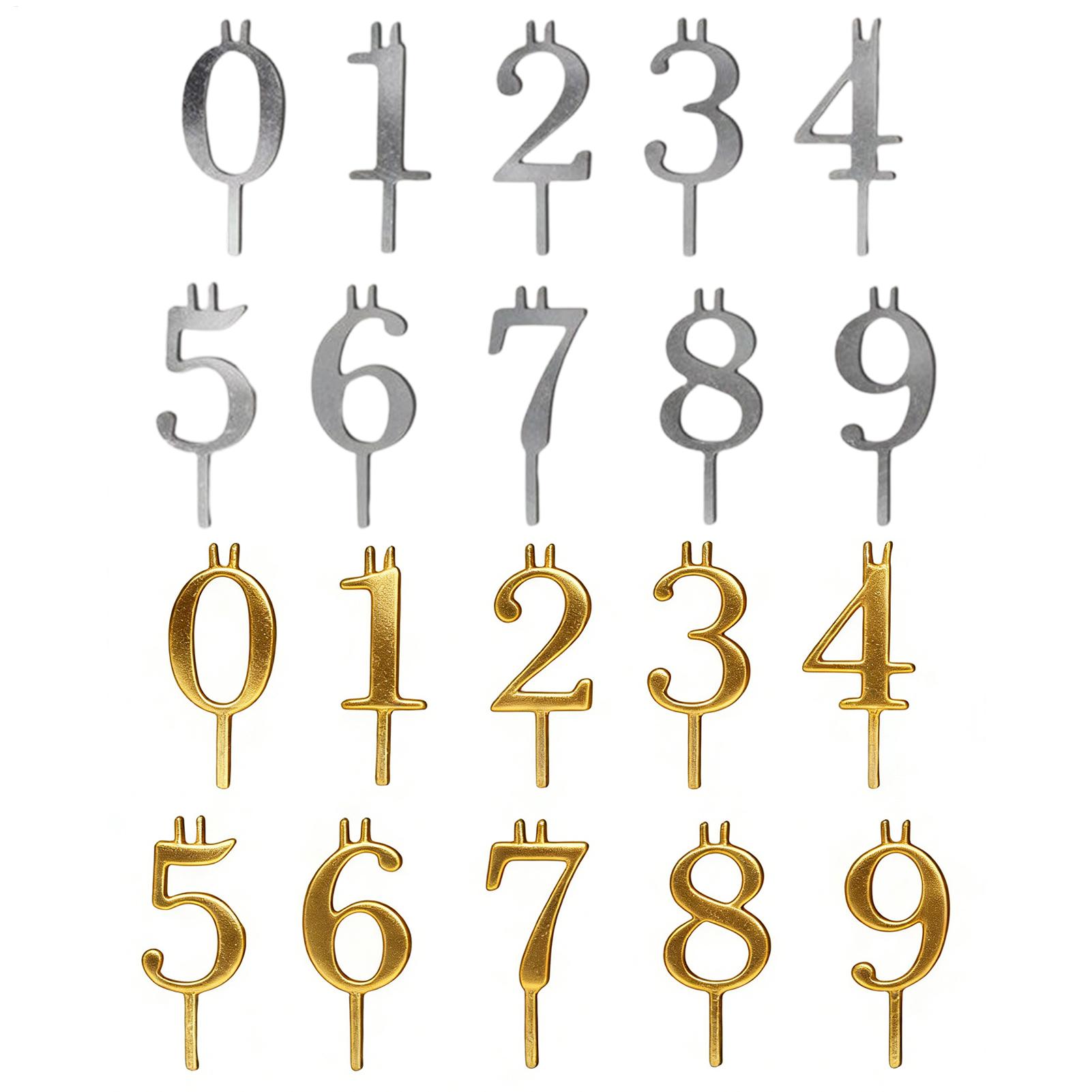 10pcs 0-9 Number Cake Toppers  - đánh giá và giá Home Improvement House